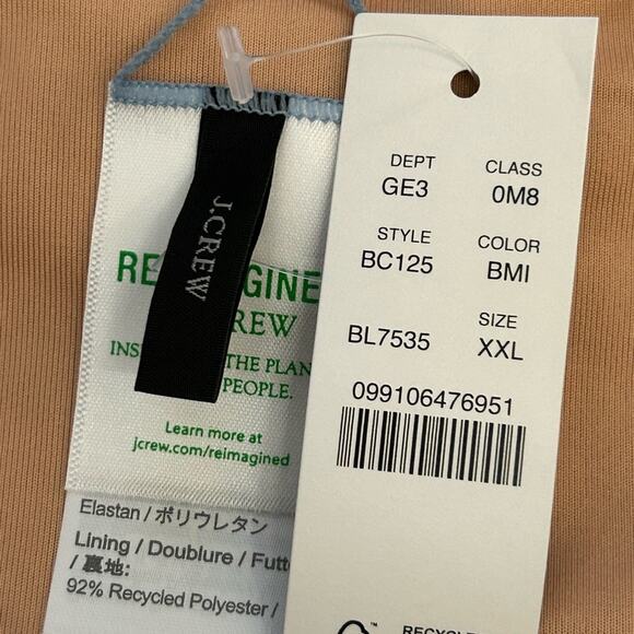 J. Crew Mid-Rise High Cut Leg Cheeky Bikini Swim Bottom in Pale Blue BC125 NWT - Picture 10 of 15